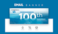 design professional email banner, signature and web banner