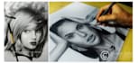 drawing a hyper realistic portrait