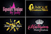design logo for boutique, hair extensions, beauty salon