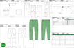 create fashion or apparel flat sketch and tech pack