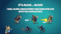 create 2d game character design and animation