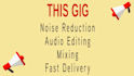 professionally edit short voiceover for you