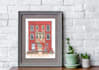 hand draw house portrait and building illustrations
