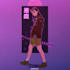 make lofi and aesthetic illustration of you
