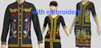 3d clothing with embroidery
