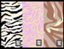 design a seamless repeating pattern design of animal print