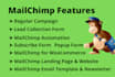 design mailchimp email template, popup form, and automation