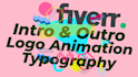 make a youtube intro, outro, and logo animation