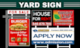 design roll up, billboard, yard sign in 4 hours