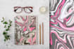 create abstract marble digital paper