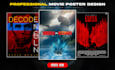 design professional poster, movie poster