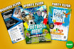 make party flyer, sports flyer design, business flyer design