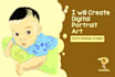 create digital portrait art