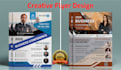 do unique flyer awesome amazing leaflet within 24 hours