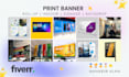 design exclusive digital web banners, print banners