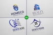 craft modern real estate logo design