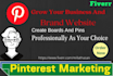 complete pinterest 100 boards and 500 pins grow traffic