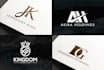 do luxury monogram and initial letter logo design
