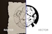 manually vector trace your logo into print ready vector