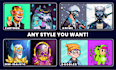 design unique 2d nft art characters and generate collection