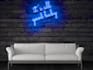 do neon light text logo ,signs ,typography