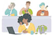 create modern flat illustrations for brand, app, or website