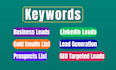 provide b2b linkedin lead generation business email leads