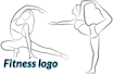draw black and white line art vector silhouette logo outline