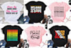 do mug, pillow, bag and t shirt typography design