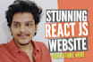 do front end web development in react js and javascript