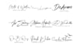 design signature, handwriting, scripted, cursive logo