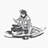 draw your character in detailed pen and ink crosshatch illustration