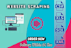 do web scraping,data mining,data collect from website