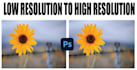 do photo resize and change to high resolution