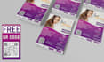 design a creative, unique flyer with a free qr code
