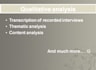 do data analysis and interpretation