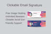 create clickable HTML email signature and template