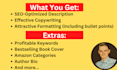 write your selling amazon book description or book blurb
