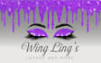 design colorful eyelash , lash artist logo