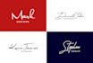 design modern handwritten signature logo