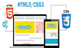 be your front end web developer HTML CSS javascript