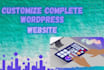 customize any wordpress theme including woocommerce professionally