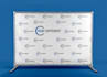 design a clean backdrop, step and repeat banner
