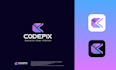make a professional gradient minimalist logo n  branding kit