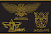 create 3 unique logo designs art deco style