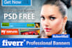 design a PROFESSIONAL Banner + psd for your Website