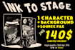 create rubber hose cartoon characters in 1930s style