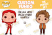 do amazing and cute funko style drawing for you