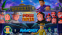 draw a fully illustrated minecraft, roblox or cartoon banner