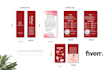 design luxury clothing hang tag label full set